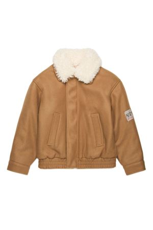 brown polyester jacket N°21 KIDS | N21981N02860N717